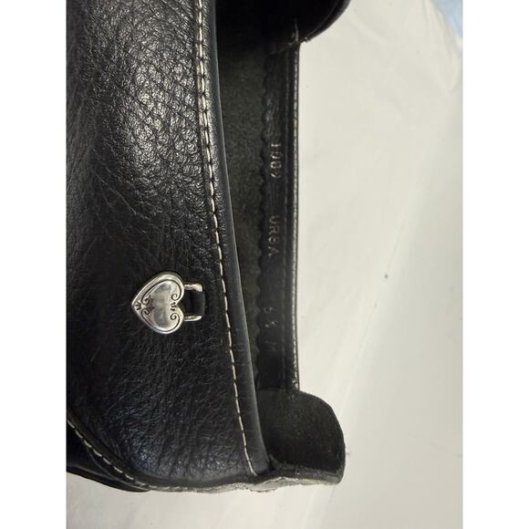 Brighton Ursa Black Leather Driver Loafers Shoes Size 6.5 - Picture 7 of 9